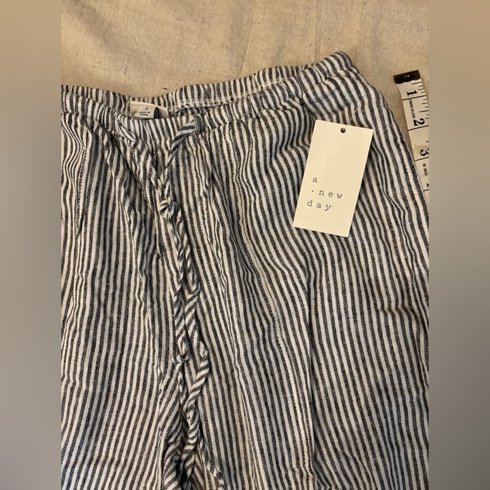 A New Day Striped Linen Pants